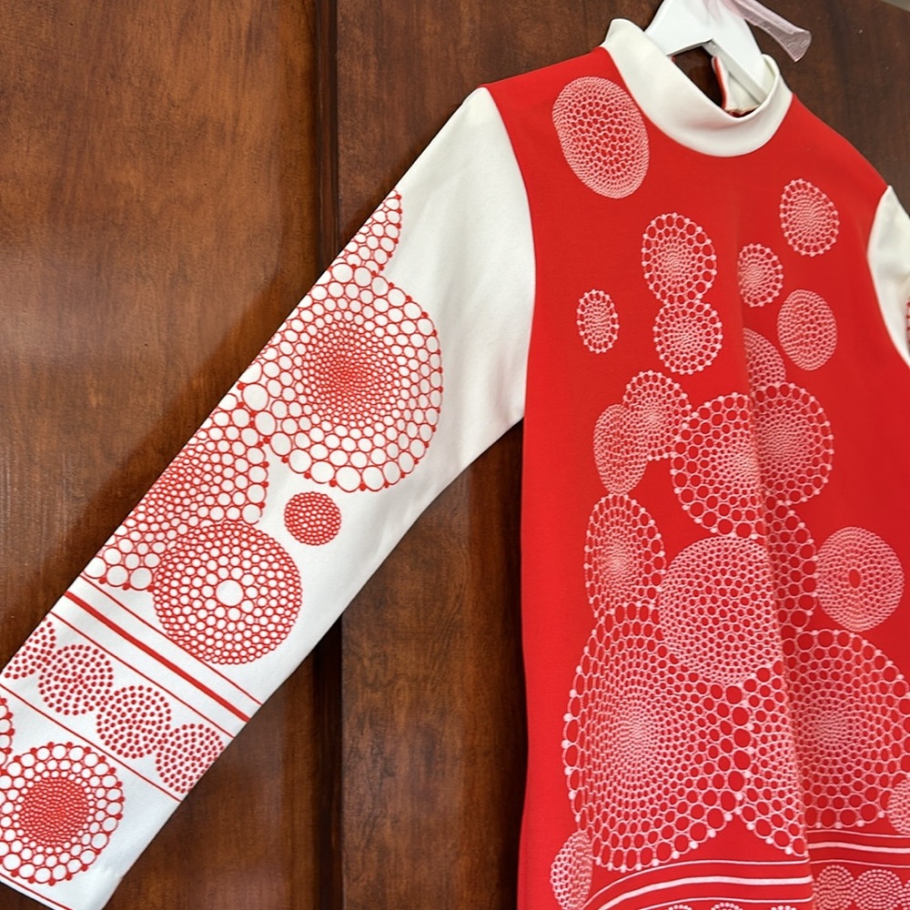 Vintage Tomato Red 60’s Mod Tunic - image 2